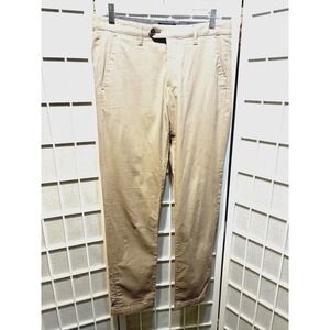 Ted Baker Womens London Beige Cotton Pants‎ Size 30R Size 8